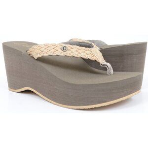 Cobian Zoe Flip-Flop Lightweight EVA Wedge Thong Sandals Arch Support Women's 7